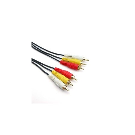 Cable Wholesale RCA Audio / Video Cable, 3 RCA Male, 25 foot 10R1-03125